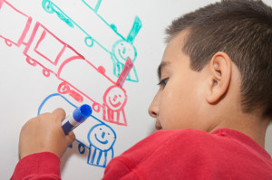 iStock boy drawing