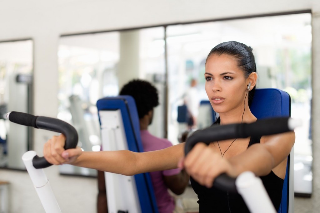 woman working out